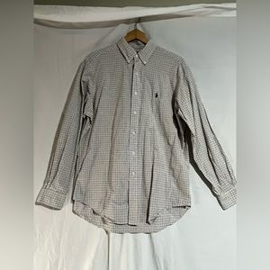 Polo Ralph Lauren,  button down, mens  size Large, long sleeve, white